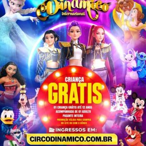 Ingresso Circo Dinamico | Blumenau - SC | 01/05/2026 - Sexta-Feira 1ª Sessão 16:00hs